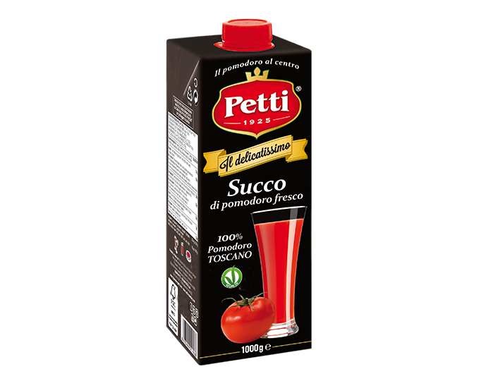 "Il Delicatissimo": succo di pomodoro Petti fresco