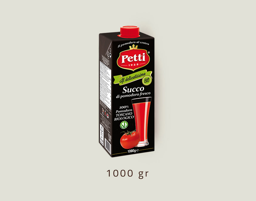 "Il Delicatissimo Bio" fresh tomatoes juice: 1 liter pack