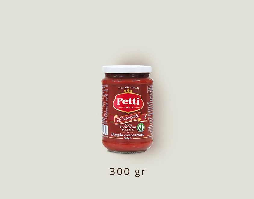 "L'Essenziale" - Double concentrated tomato paste: 300gr pack