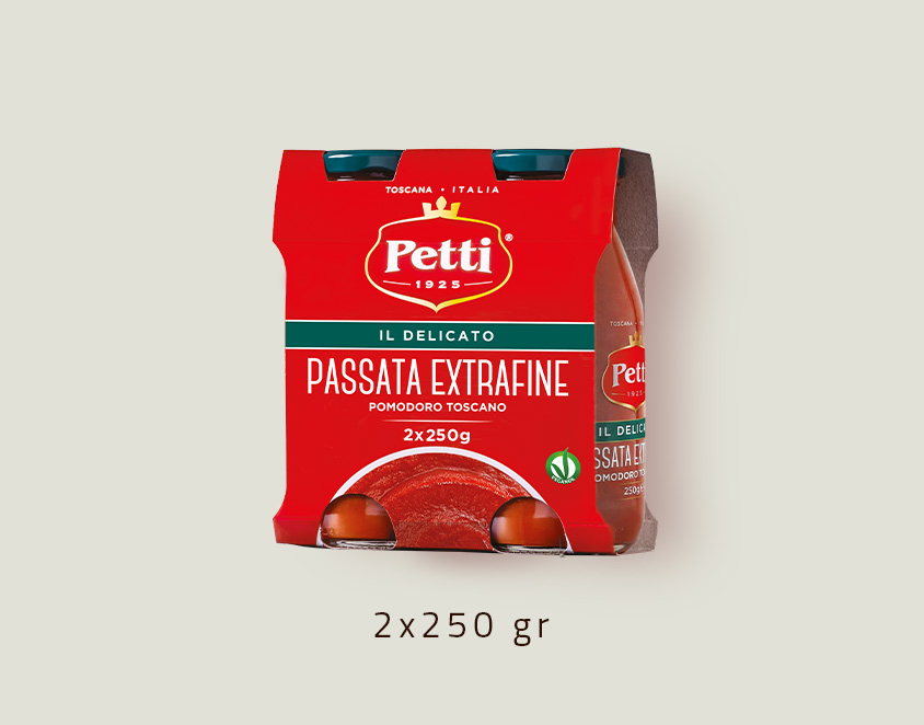 Il Pomodoro Petti "Il Delicato", cluster da due bottiglie da 250gr